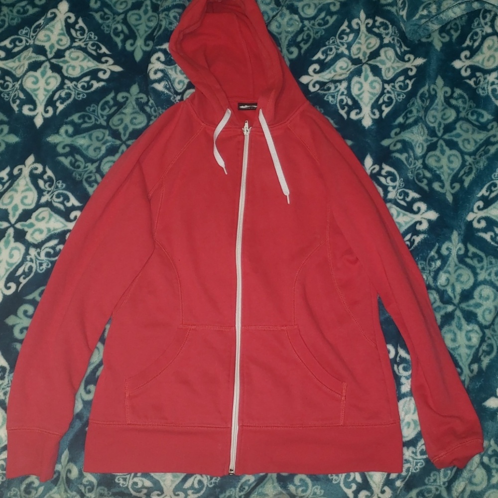 Light zip down sweatshirt